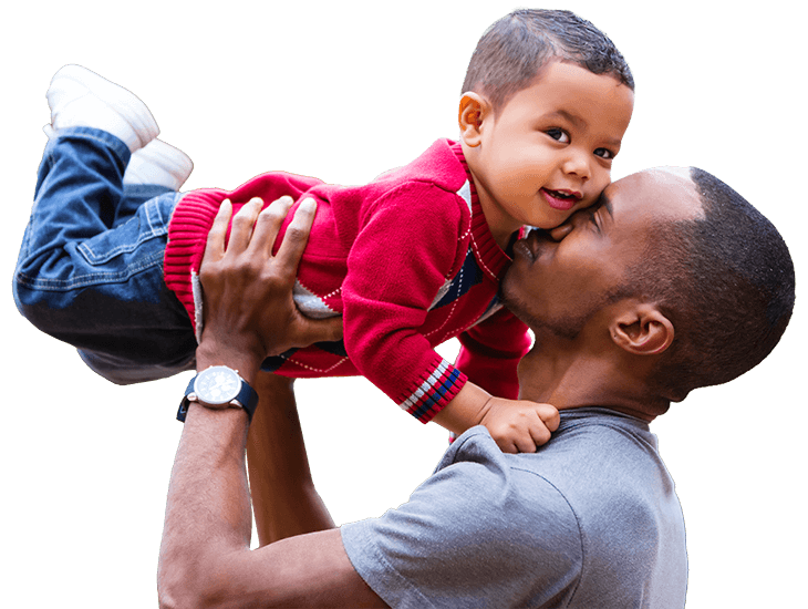 1-6-3-4-1-FindAPlan Adult holding child up in his arms