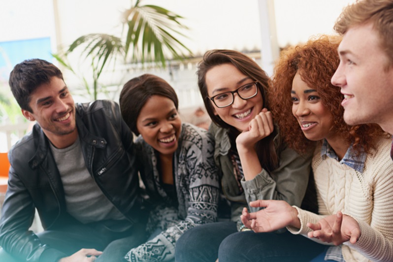 smiling group of people