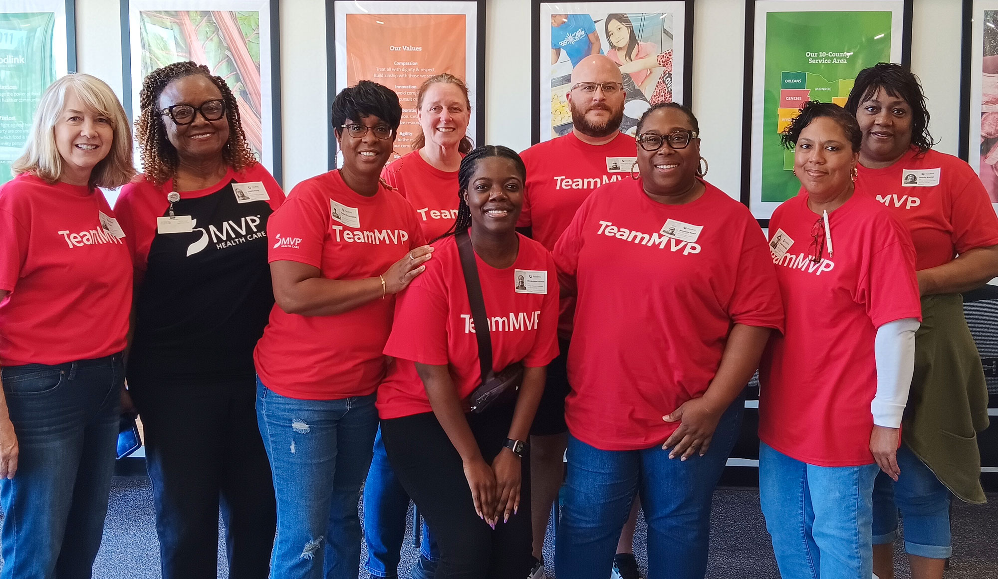 mvp employees at a volunteer service day